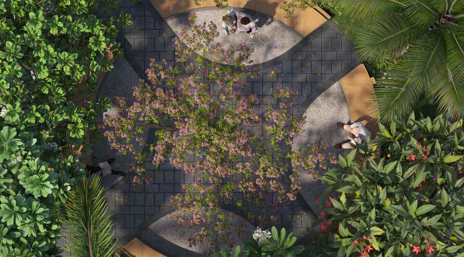 Topaz-Towers-Amenities-Garden-Seating