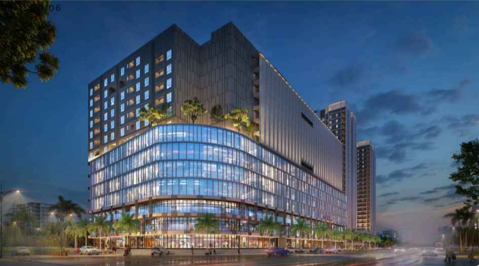 Topaz-Towers-Elevation-image-Offices-Night