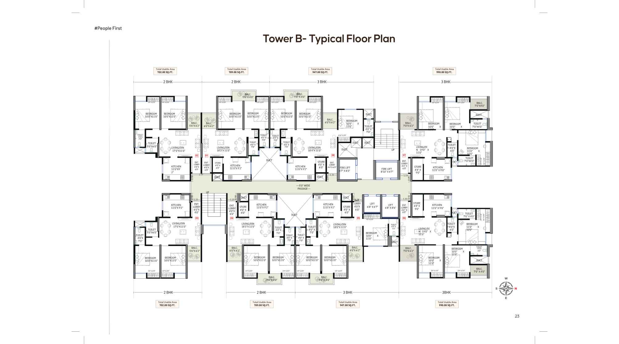 Topaz-Towers-Typical-Floor-Plan-Tower-B